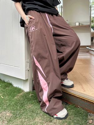 Decoração Vintage 95% Traje de Poliéster Para Mulheres Homens Calças Esportivas de Verão