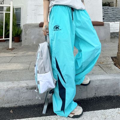 Decoração Vintage 95% Traje de Poliéster Para Mulheres Homens Calças Esportivas de Verão