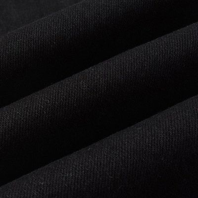 Faixa de cintura de duas camadas Design dobrado preto de strass empilhado jeans de denim magros para homens