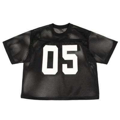 Impressão por transferência de calor de camisetas com malha de caixa para vestuário desportivo masculino em tecidos de malha