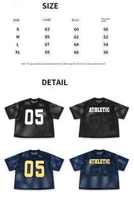 Impressão por transferência de calor de camisetas com malha de caixa para vestuário desportivo masculino em tecidos de malha