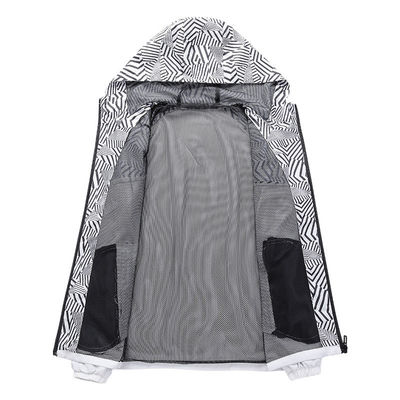 Casaco de homem impermeável impermeável ao vento Moda Manga fina Anorak Regular 100% Poliéster