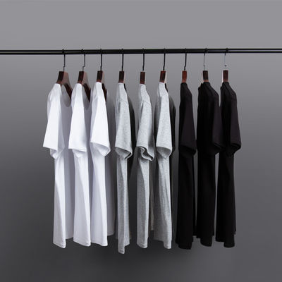 Camisetas simples de desporto, em grande escala, de uso masculino, de pescoço O, de tecido, tipo de malha, n.o 180