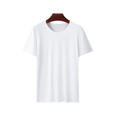 Camisetas simples de desporto, em grande escala, de uso masculino, de pescoço O, de tecido, tipo de malha, n.o 180