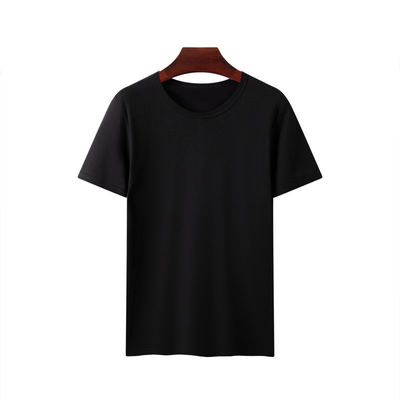 Camisetas simples de desporto, em grande escala, de uso masculino, de pescoço O, de tecido, tipo de malha, n.o 180