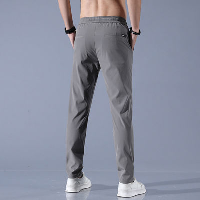 Calças de tecido masculino Impressão digital Techwear Gurkha Calças de pista de pára-quedas