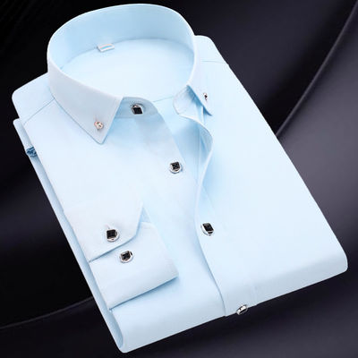 Galeria Branca Manga Longa Negócios Camisas Unisex Camisas Formais de Grande Tamanho Camisas Formais Para Homens Camisas Polo