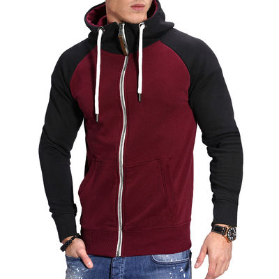 Suéter de fitness masculino sem forro para a juventude Popularidade no design casual da manga Raglan