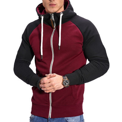 Suéter de fitness masculino sem forro para a juventude Popularidade no design casual da manga Raglan