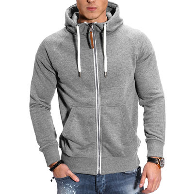 Suéter de fitness masculino sem forro para a juventude Popularidade no design casual da manga Raglan