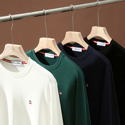 Amigável para a pele 0 Sensação de pressão Homens Hoodie de manga longa sem forro com padrão de letras