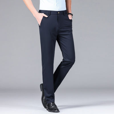 Frigorífico Silk Conforto Vestido Direito Calças Calças Para Homens Fonte Categoria Produtos Spot
