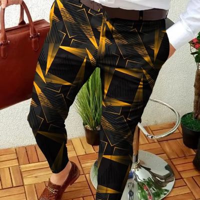 Calças Tacticas de Impressão Acessíveis Para Homens Temporada de Primavera Calças Elásticas de Golfe Tricotadas