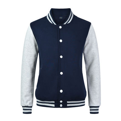 Tipo de processamento revestido Suéter uniforme de beisebol para roupas de trabalho masculinas Logotipo personalizado