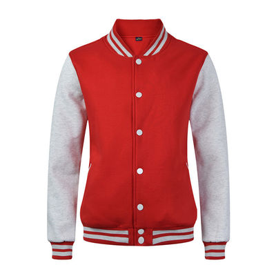 Tipo de processamento revestido Suéter uniforme de beisebol para roupas de trabalho masculinas Logotipo personalizado