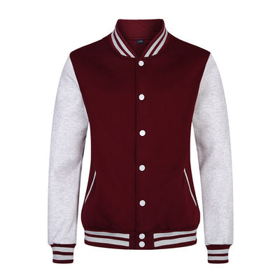 Tipo de processamento revestido Suéter uniforme de beisebol para roupas de trabalho masculinas Logotipo personalizado