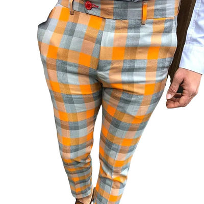 Moda Roupas de rua elegantes Corredores personalizados de tricô Calças de carga de impressão digital