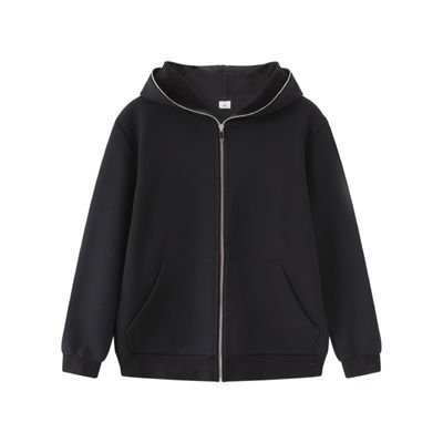 Tecido de malha com fecho fechado Traje de rua masculino XMAMLON Jaquetas personalizadas Hoodies
