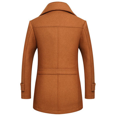 Não há detecção de agulhas Cidade da moda 24-35 Anos de idade Homem Plus Size Double Collar Woolen Coat
