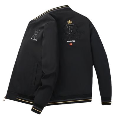 Collar de Stand Uniformes de beisebol masculino com decoração de impressão 3D e material resistente ao desgaste