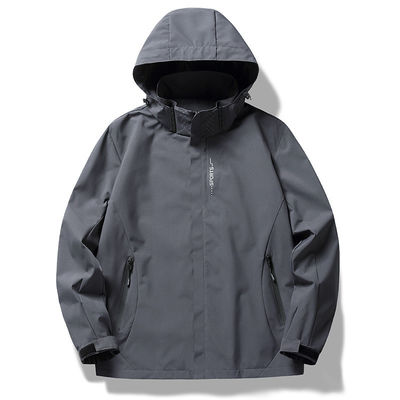 Jaqueta de poliéster para homens XMAMLON Custom Full Zip Up Light Weight