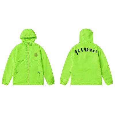 Temporada de Outono XMAMLON Logotipo bordado Windbreaker Streetwear Jaqueta para homens e mulheres