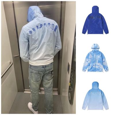 Temporada de Outono XMAMLON Logotipo bordado Windbreaker Streetwear Jaqueta para homens e mulheres