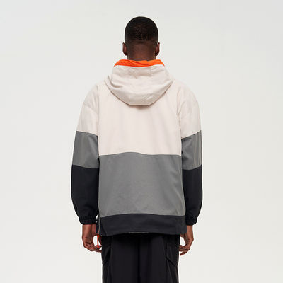 Estilo de manga regular XMAMLON Logotipo personalizado sem colarinho Anoraks Jaqueta para homens