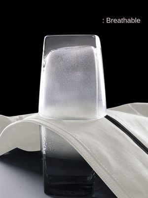 Casaco de Inverno Preto de Homens com Capota de Vento